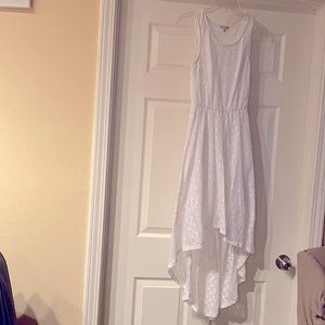 Charlotte Russe white lace dress.